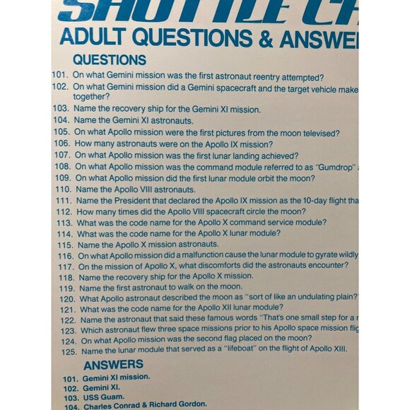 Shuttle Challenge 1980's NASA Space Exploration Vintage Board Game Ages 8+ - Picture 13 of 14